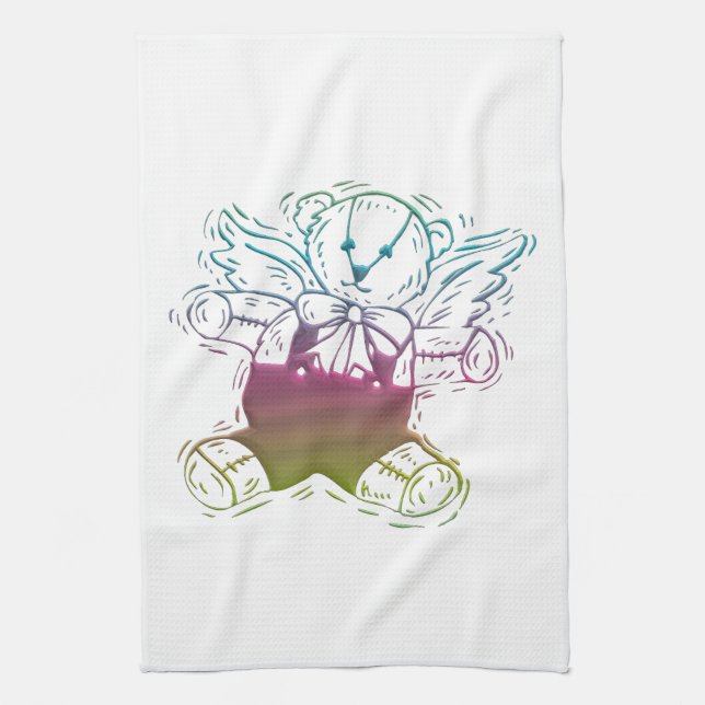 Linge De Cuisine Ange de l'ours en peluche (Vertical)