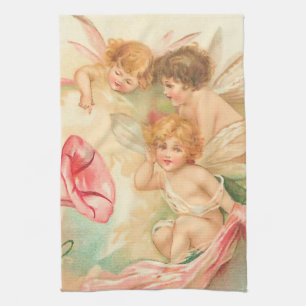 Linge De Cuisine Ange de Saint-Valentin Vintage 1