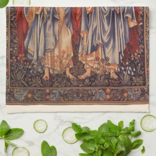 Linge De Cuisine Angeli Laudantes (Anges en adoration) de Burne-Jon