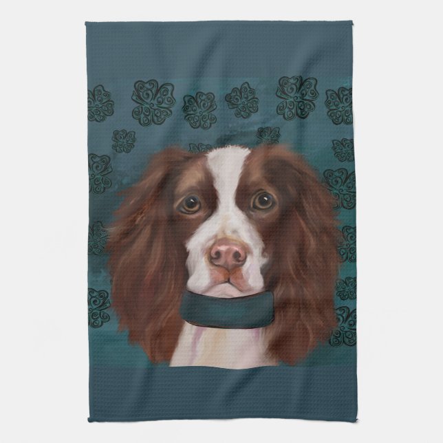 Linge De Cuisine Anglais Springer Spaniel (Vertical)