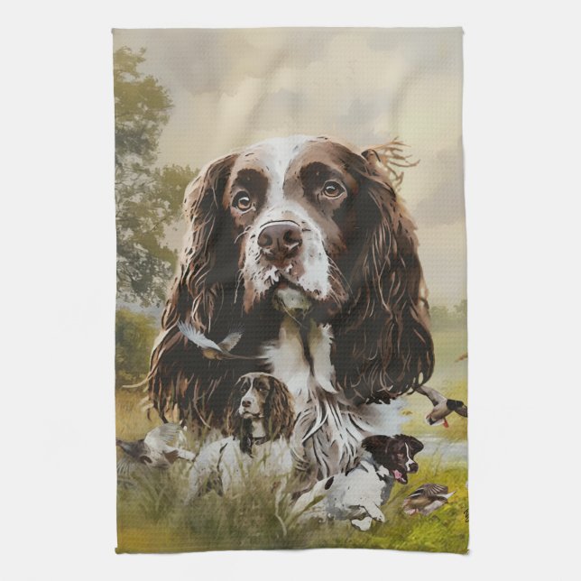 Linge De Cuisine Anglais Springer Spaniel (Vertical)