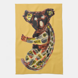 Linge De Cuisine Animal sauvage Art autochtone Koala Ours