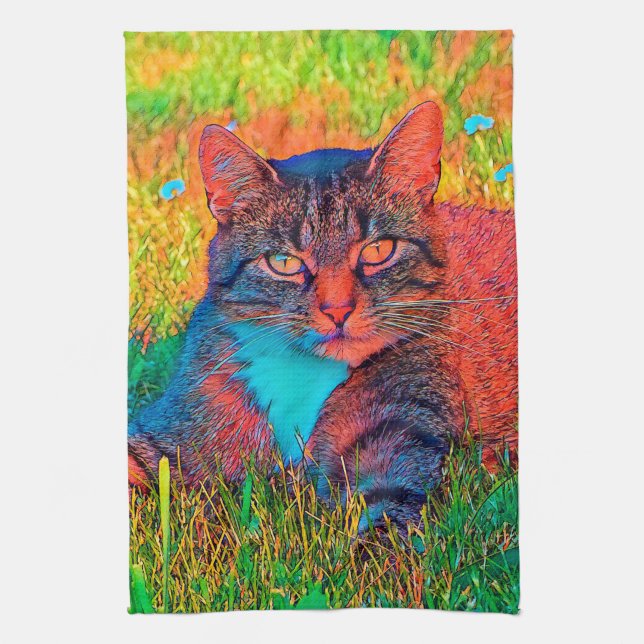Linge De Cuisine AnimalColor_Cat_008 (Vertical)