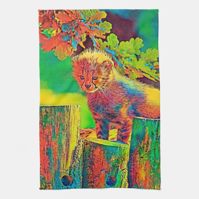 Linge De Cuisine AnimalColor_Cheetah_023 (Vertical)
