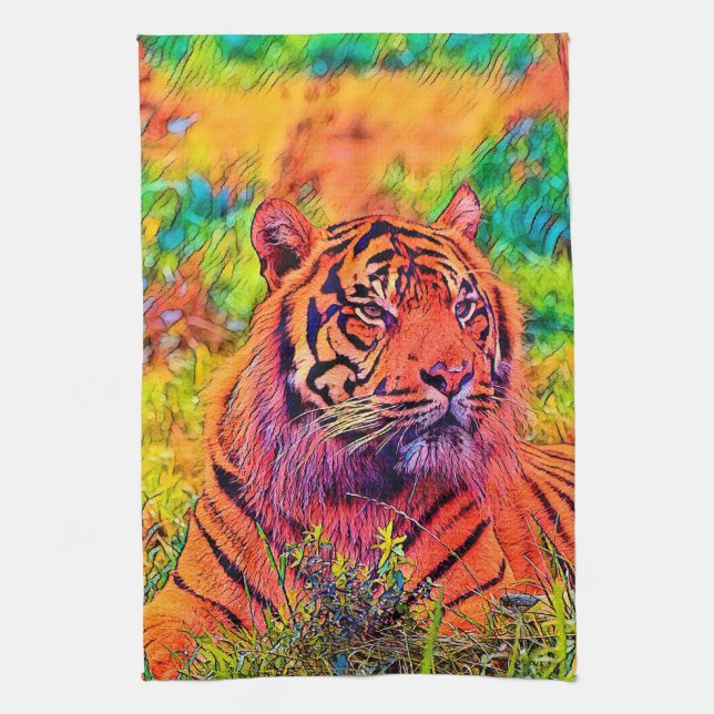 Linge De Cuisine AnimalColor_Tiger_002 (Vertical)