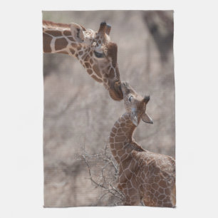 Linge De Cuisine Animaux de bébés cutest   Giraffe mère et bébé