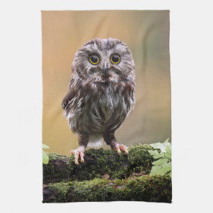 Linge De Cuisine Animaux de bébés cutest Un hibou-bébé
