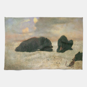 Linge De Cuisine Animaux Vintage, Grizzlis par Albert Bierstadt