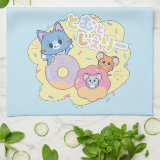 Linge De Cuisine Anime Donut délice avec Tom, Jerry et Tuffy