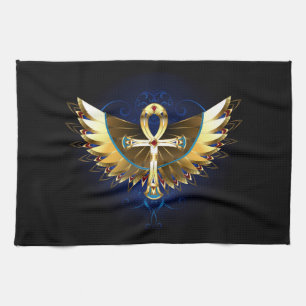 Linge De Cuisine Ankh or avec ailes