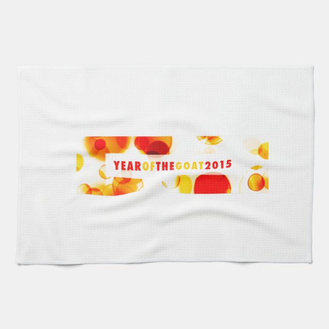 Linge De Cuisine année de la chèvre 2015 (bokeh) (Horizontal)