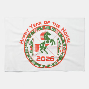 Linge De Cuisine Année du cheval 2026