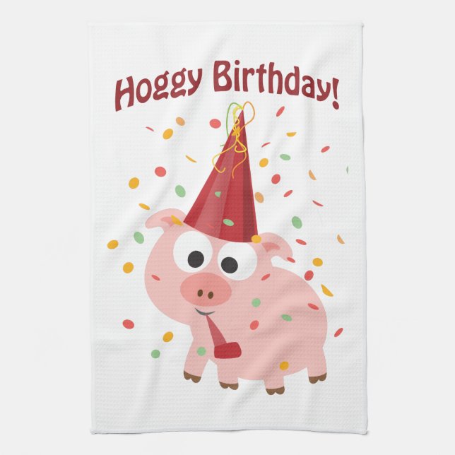Linge De Cuisine Anniversaire de Hoggy ! (Vertical)