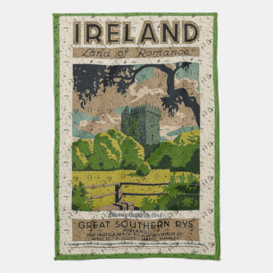Linge De Cuisine Annonce de voyage vintage Blarney Castle