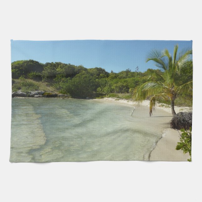 Linge De Cuisine Antiguan Beach Beautiful Tropical Landscape (Horizontal)