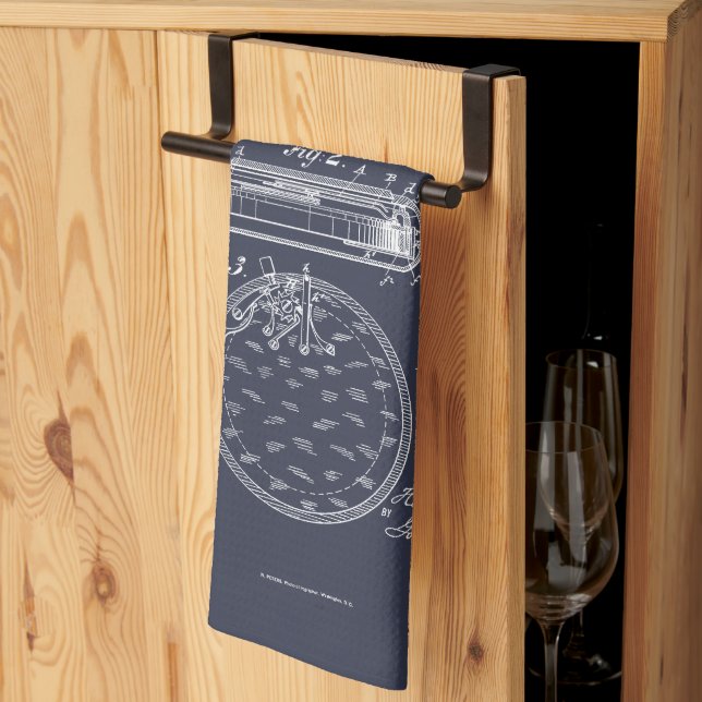 Linge De Cuisine Antique Stopwatch, 1889 Brevet (Pliage en tiers)