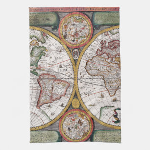 Linge De Cuisine Antique vieille carte inspirée (12)