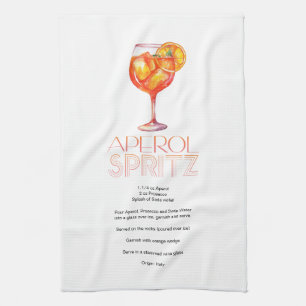 Linge De Cuisine Aperol Spritz Aperol Custom Drink Recette