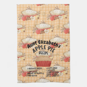 Linge De Cuisine APPLE PIE RECEPE Personnaliser