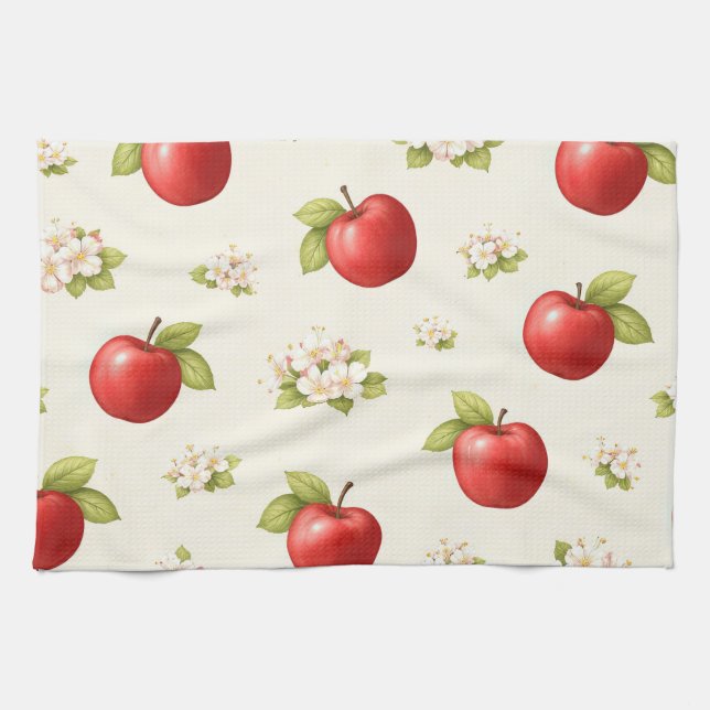 Linge De Cuisine Apples and apple blossoms Kitchen Towels (Horizontal)