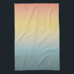 Linge De Cuisine Aqua Jaune Orange Sunset Sky<br><div class="desc">Aqua Jaune Orange Sunset Sky</div>