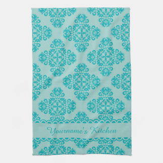 Linge De Cuisine Aqua turquoise personnalisé