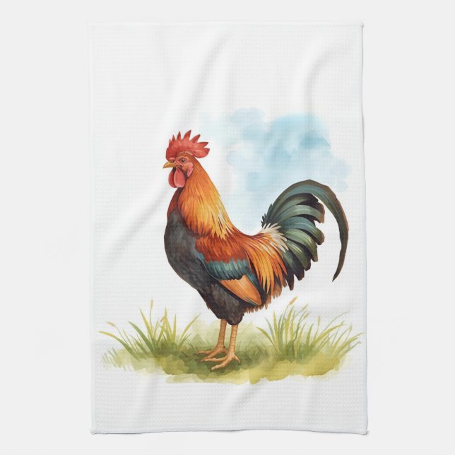 Linge De Cuisine Aquarelle (Vertical)