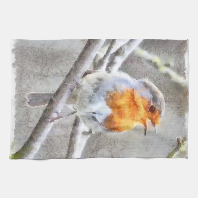 Linge De Cuisine Aquarelle Angélique Robin (Horizontal)