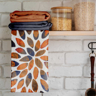 Linge De Cuisine Aquarelle brosse traits - effet rouillé