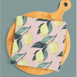 Linge De Cuisine Aquarelle Citrons et Feuilles Motif jaune sans cou<br><div class="desc">Aquarelle Citrons et Feuilles Motif jaune sans couture</div>