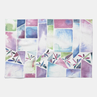 Linge De Cuisine Aquarelle de libellule Pastel