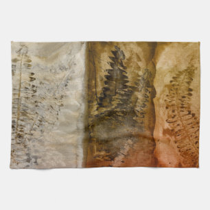 Linge De Cuisine Aquarelle d'Earthtone - la terre chaude Brown