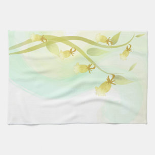 Linge De Cuisine Aquarelle des cloches jaunes