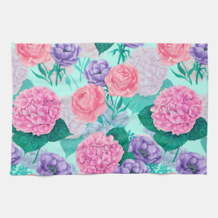Linge De Cuisine Aquarelle du jardin de printemps 2