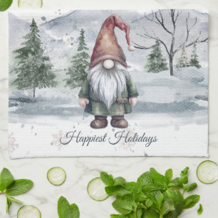 Linge De Cuisine Aquarelle Gnome
