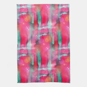 Linge De Cuisine Aquarelle peinte par résumé d'éclat de Sun