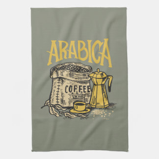 Linge De Cuisine Arabica Café l Image vintage