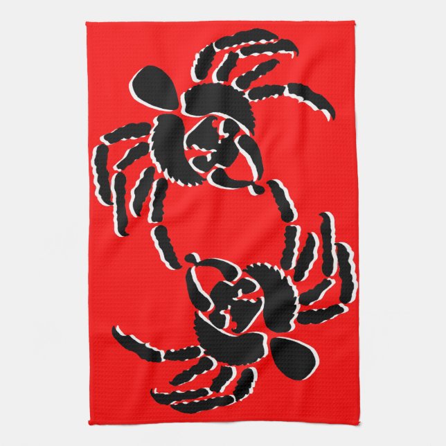Linge De Cuisine Araignées (Vertical)