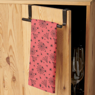 Linge De Cuisine Araignées d'Halloween et Webs sur