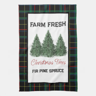 Linge De Cuisine Arbre de Noël Frais de la Ferme pour la Maison de