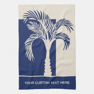 Linge De Cuisine Arbre de palmes Tropical Texte Personnalisé
