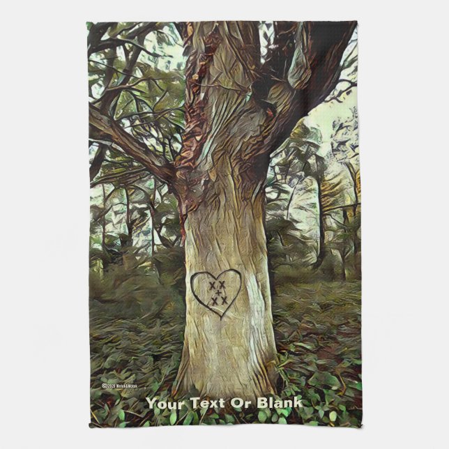Linge De Cuisine Arbre des amoureux (Vertical)