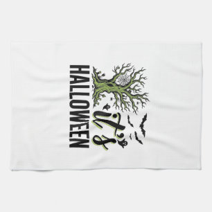 Linge De Cuisine Arbre d'Halloween C'est Halloween Vintage Épouvant
