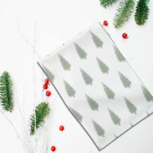 Linge De Cuisine Arbres de la forêt Noël