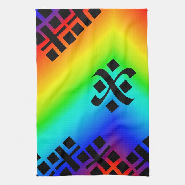 Linge De Cuisine Arc-en-ciel (Vertical)