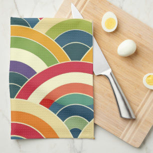 Linge De Cuisine Arc-en-ciel coloré Boho