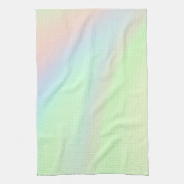 Linge De Cuisine Arc-en-ciel pastel de couleur (Vertical)