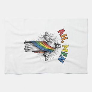 Linge De Cuisine Arc-en-ciel religieux vintage Ah Men