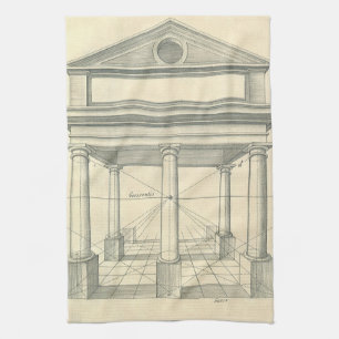 Linge De Cuisine Architecture Ancienne, Portique Romain avec Colonn