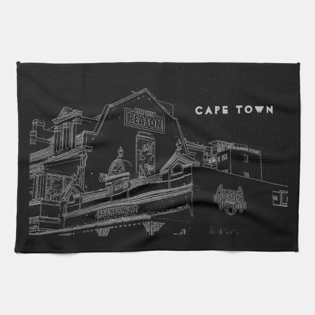 Linge De Cuisine Architecture de Cape Town Boulangerie Dessin (Horizontal)
